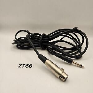 16FT XLR FEMALE TO 1/4" TS MONO AUDIO CABLE MIC MIXER AMP CORD BLACK